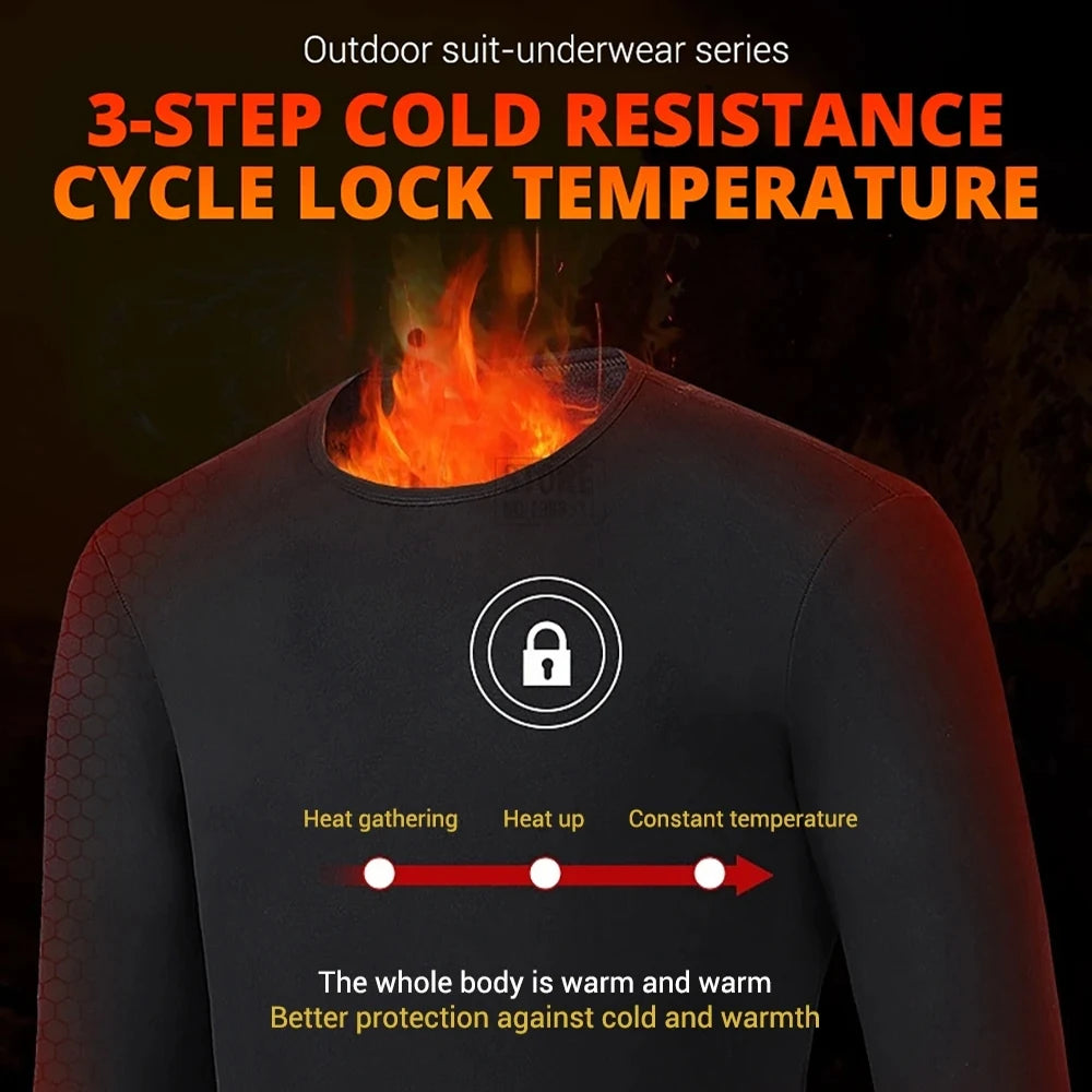 Sous-vêtement chauffant USB hiver – Veste, pantalon ou ensemble