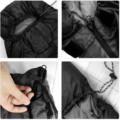 Sac de Couchage Camping Enveloppe 3 Saisons – Coton Léger, Confort 5-15°C, Adulte