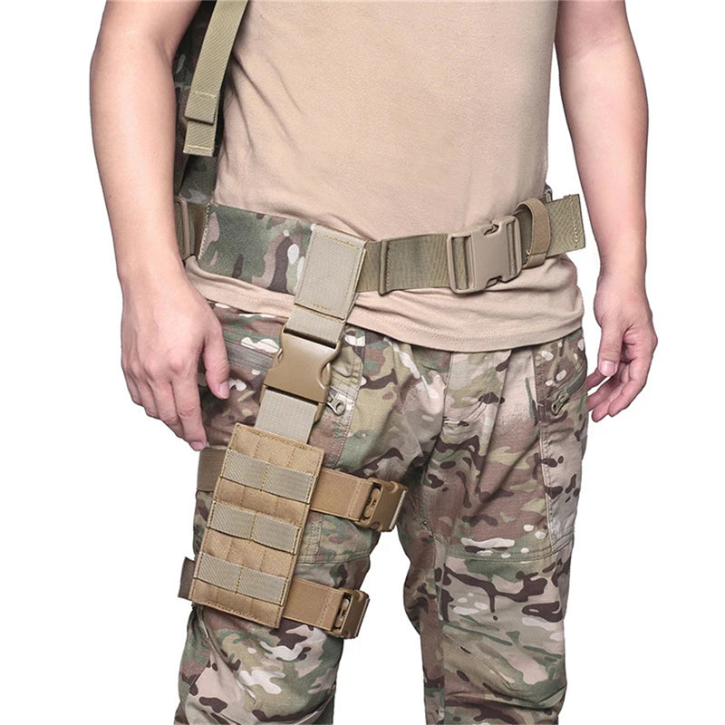 Holster de Cuisse MOLLE Universel – Plateforme de Support Tactique pour Pistolet, Réglable, Idéal pour Chasse, Paintball et Activités de Terrain BLACKBEARD OUTDOOR INDUSTRIES