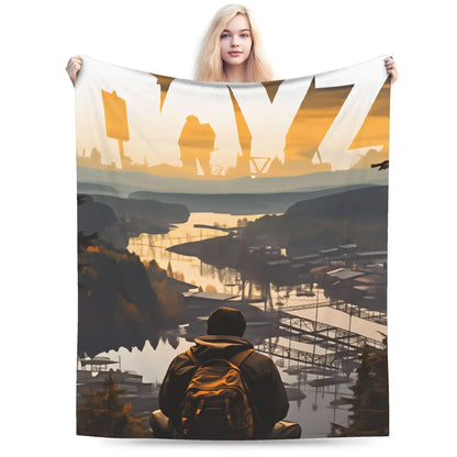 Couverture Polaire DayZ – Plaid Flanelle Imprimé, Doux et Chaud, Plusieurs Tailles