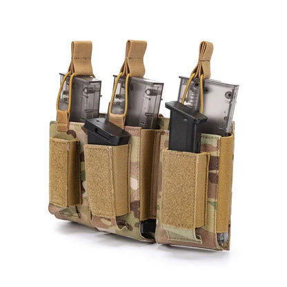 Pochette Tactique Triple Chargeurs – Universelle M4 / M14 / M16 / AK / AR / Glock | Système MOLLE EDC - BLACKBEARD OUTDOOR INDUSTRIES