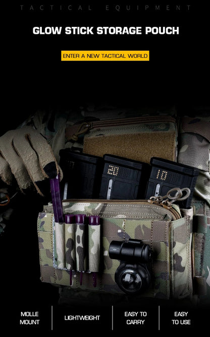KOLINLOV Glow Sticks Pouch – Pochette de Rangement Tactique pour Bâtons Lumineux - BLACKBEARD OUTDOOR INDUSTRIES