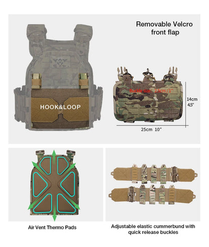 porte plaque YAKEDA 6094 Laser Cut Quick Release - BLACKBEARD OUTDOOR INDUSTRIES