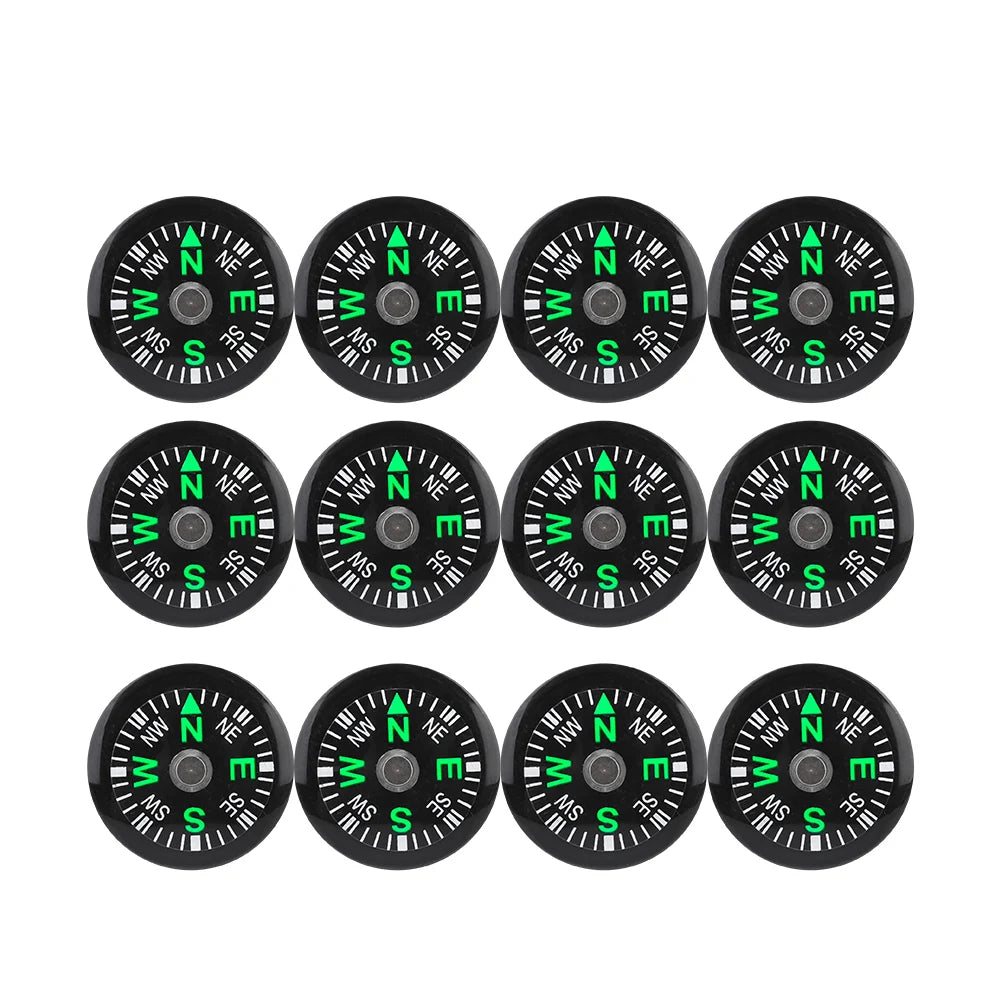12 Pcs Mini Boussoles de Poche 20mm – Compas à Huile pour Randonnée, Camping et Activités Outdoor - BLACKBEARD OUTDOOR INDUSTRIES