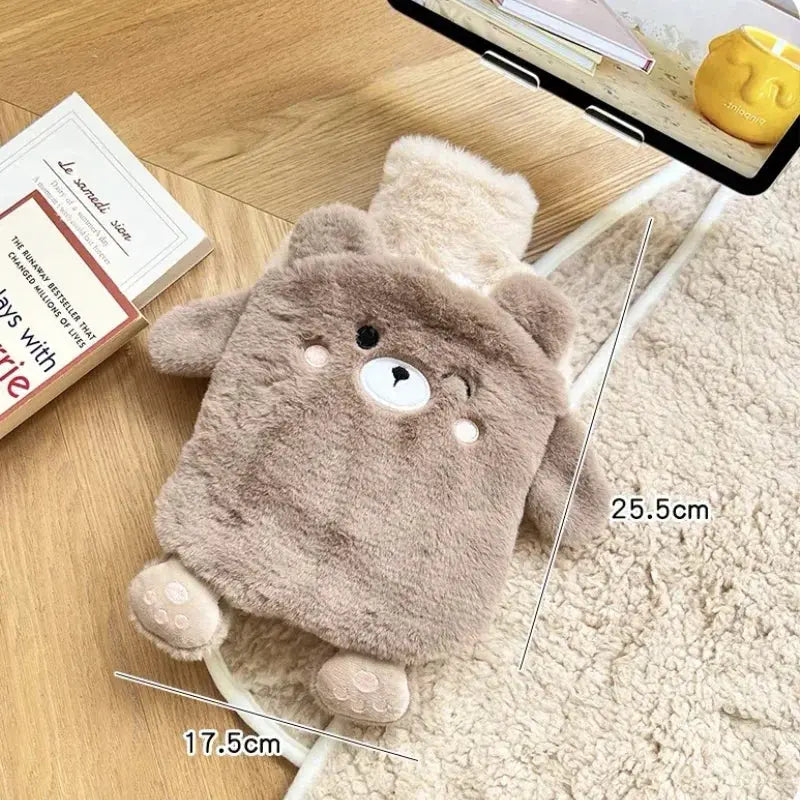 Bouillotte Kawaii Isolante en Caoutchouc avec Housse en Peluche Ma boutique
