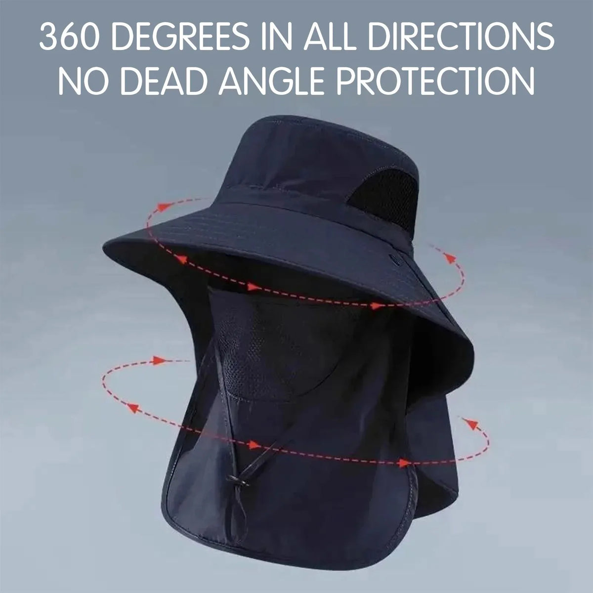 Bob cagoule femme avec couvre-nuque et protection solaire
