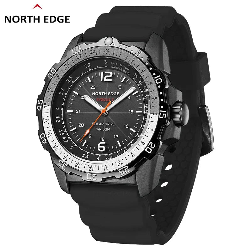 NORTH EDGE EVOQUE2 – Montre Solaire Sport pour Homme - BLACKBEARD OUTDOOR INDUSTRIES
