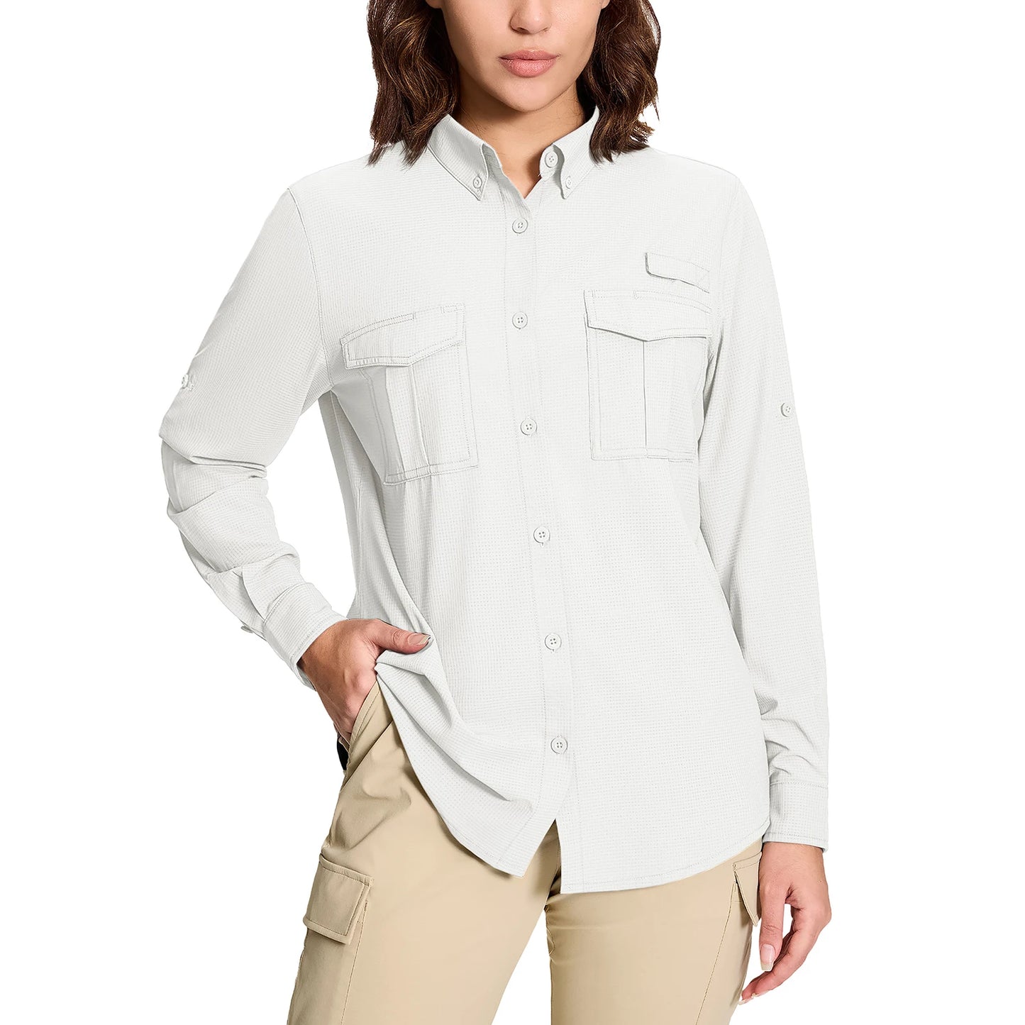 Chemise Femme de Randonnée KEFITEVD – Séchage Rapide, Respirante & Anti-UV – Manches Longues Modulables - BLACKBEARD OUTDOOR INDUSTRIES