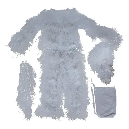 Ghillie Suit 3D Camouflage Feuilles 5 Pièces – Chasse, Airsoft, Sniper | Woodland, Désert, Neige