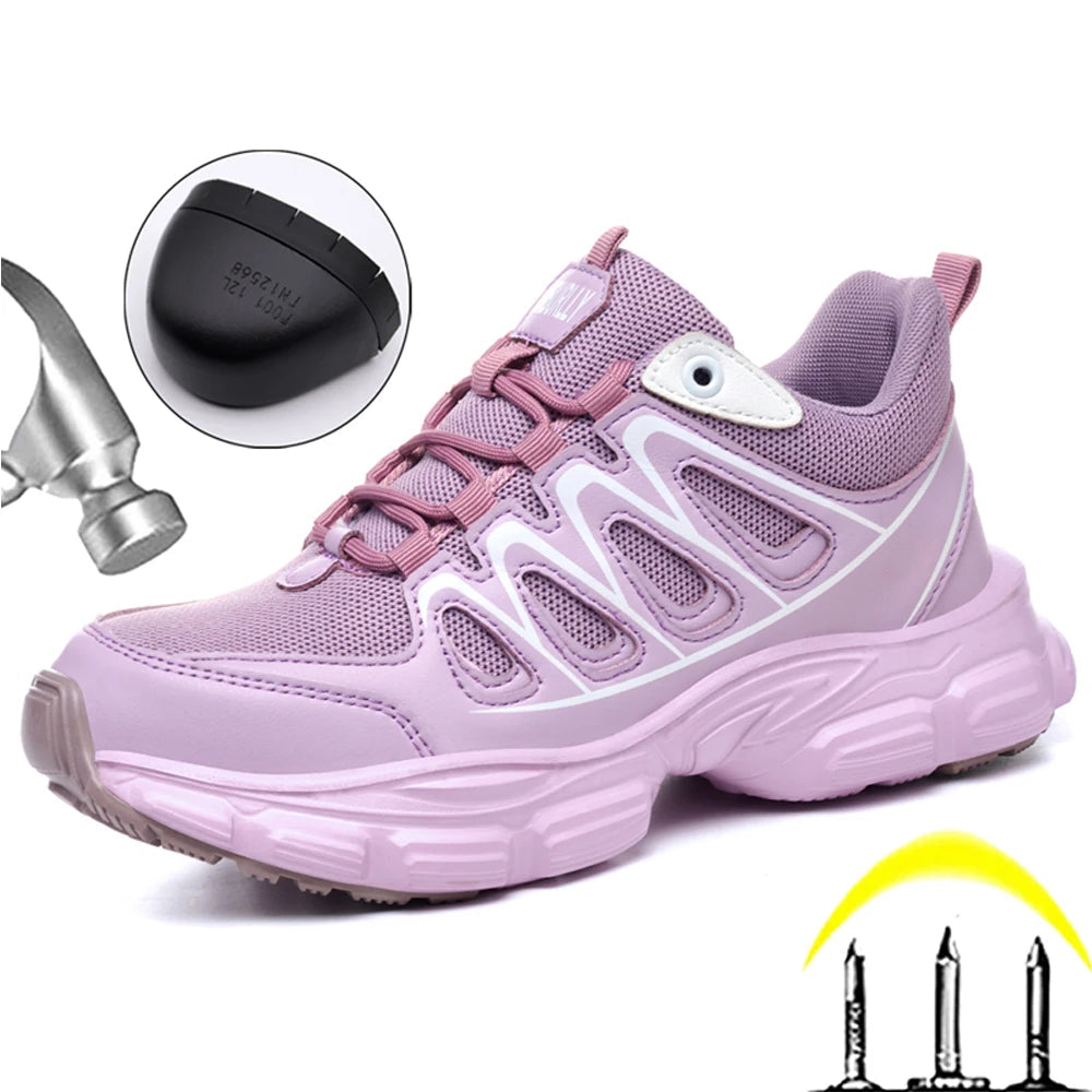 Chaussures de travail femme à lacets, tailles 35 à 43