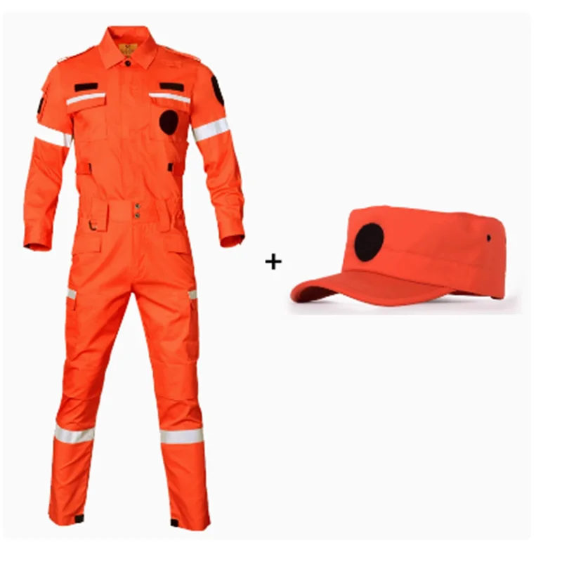 Tenue de secours homme à bandes réfléchissantes