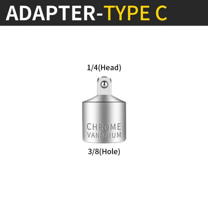 Onnfang Adaptateur Douille Cliquet – 1/2", 3/8", 1/4" CR-V Chrome Vanadium – Outils de Réparation Auto, Vélo, Maison, Garage - BLACKBEARD OUTDOOR INDUSTRIES