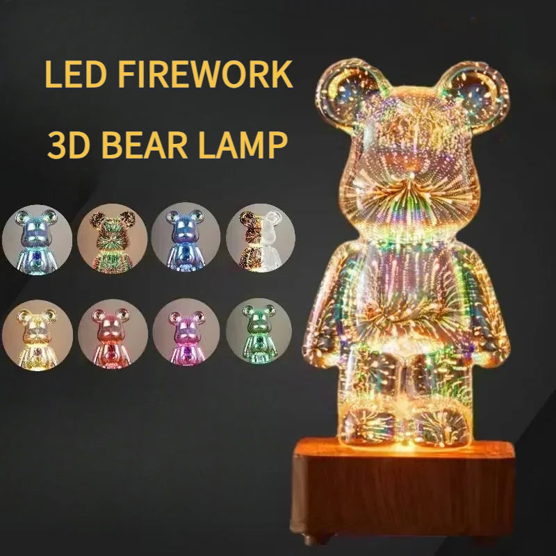 ours LED effet 3D firework Ma boutique