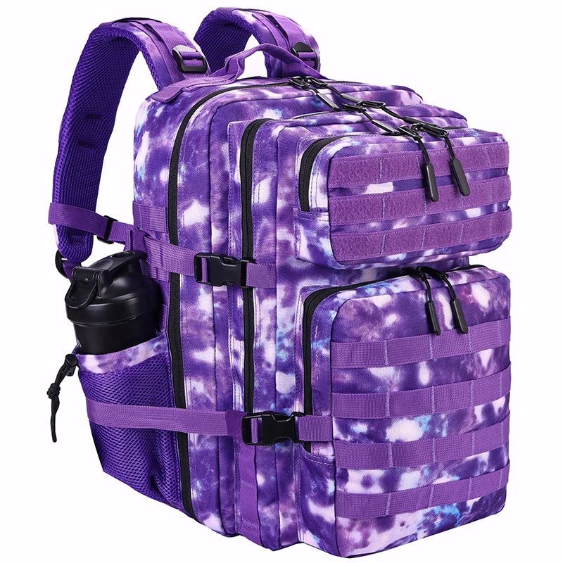 Sac à dos tactique 45 L avec système MOLLE et compartiment PC