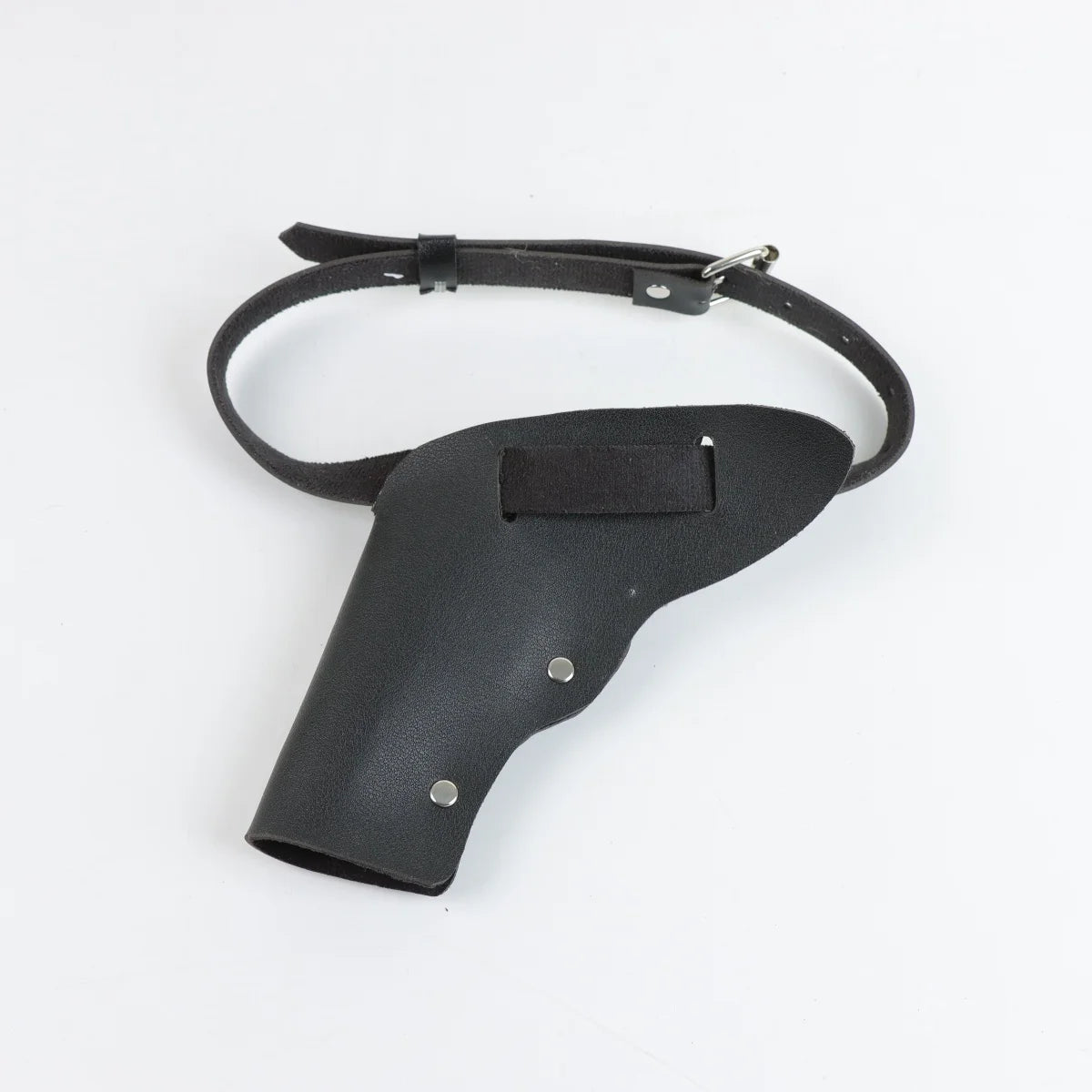 Holster de cuisse noir réglable en simili cuir