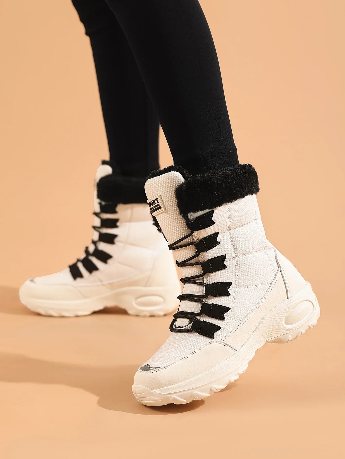 Bottes Hautes Femme – Chaudes & Imperméables – Fourrées et Confortables – Modèle Hiver PANDA ENERGY - BLACKBEARD OUTDOOR INDUSTRIES