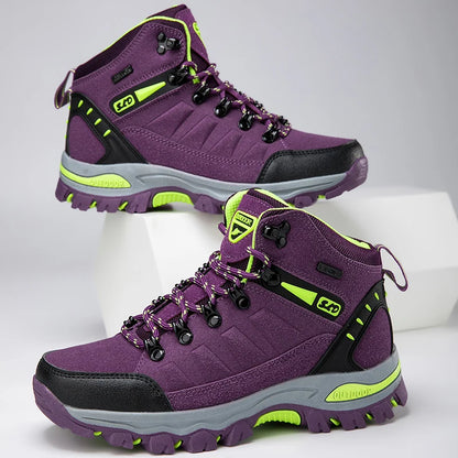 Chaussures Trekking Randonnée Femme Montantes – Tige Tissu Stretch, Semelle Caoutchouc, Doublure Mesh | Printemps Automne | 35 à 42 | 3 Coloris - BLACKBEARD OUTDOOR INDUSTRIES