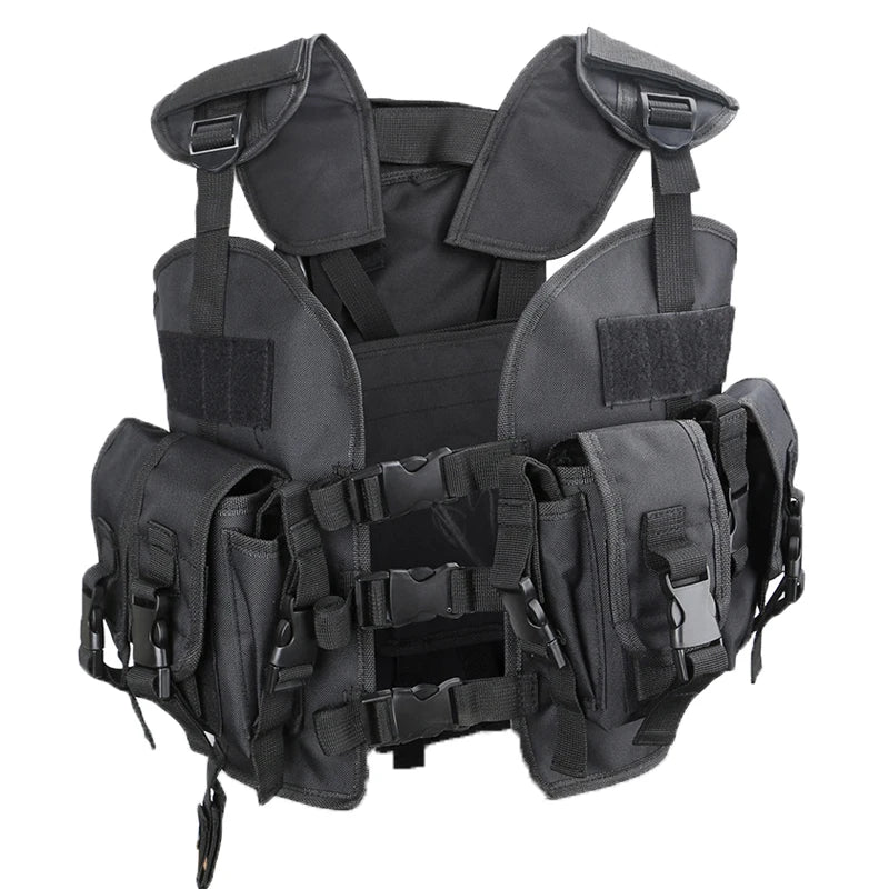Gilet Tactique RUIN HAWK pour Hommes - Protection Airsoft et Paintball avec Sac d'Eau Camouflage - BLACKBEARD OUTDOOR INDUSTRIES