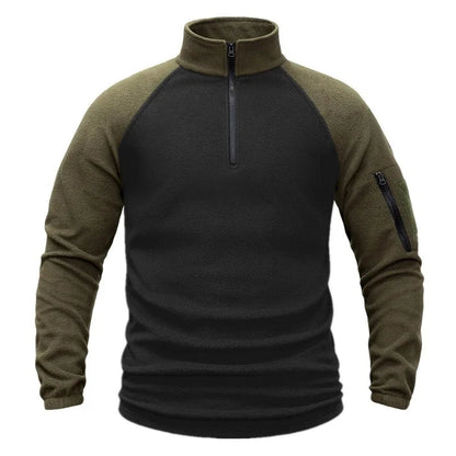 Pull Tactique Homme en Polaire - Sweat-shirt à Demi-Fermeture, Manches Longues, Veste Militaire, Vêtements de Randonnée, Camping, Pêche, Escalade BLACKBEARD OUTDOOR INDUSTRIES