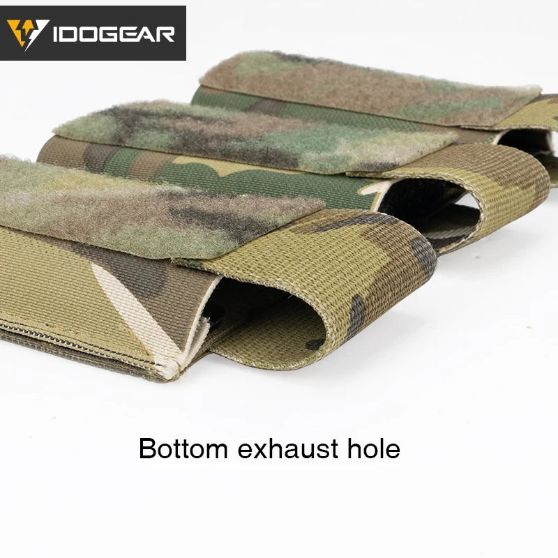 Poche à Chargeurs Tactique 5.56 Triple IDOGEAR – Modèle DOPE avec Fixation Élastique Hook & Loop - Référence 3598 - BLACKBEARD OUTDOOR INDUSTRIES