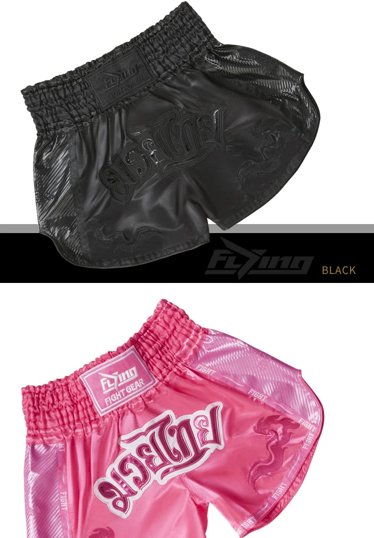 Shorts de Muay Thai et Boxe – Pour Hommes, Femmes, Enfants et Adolescents, Kickboxing, MMA, Sanda, Grappling, BJJ – Pantalons de Sport - BLACKBEARD OUTDOOR INDUSTRIES