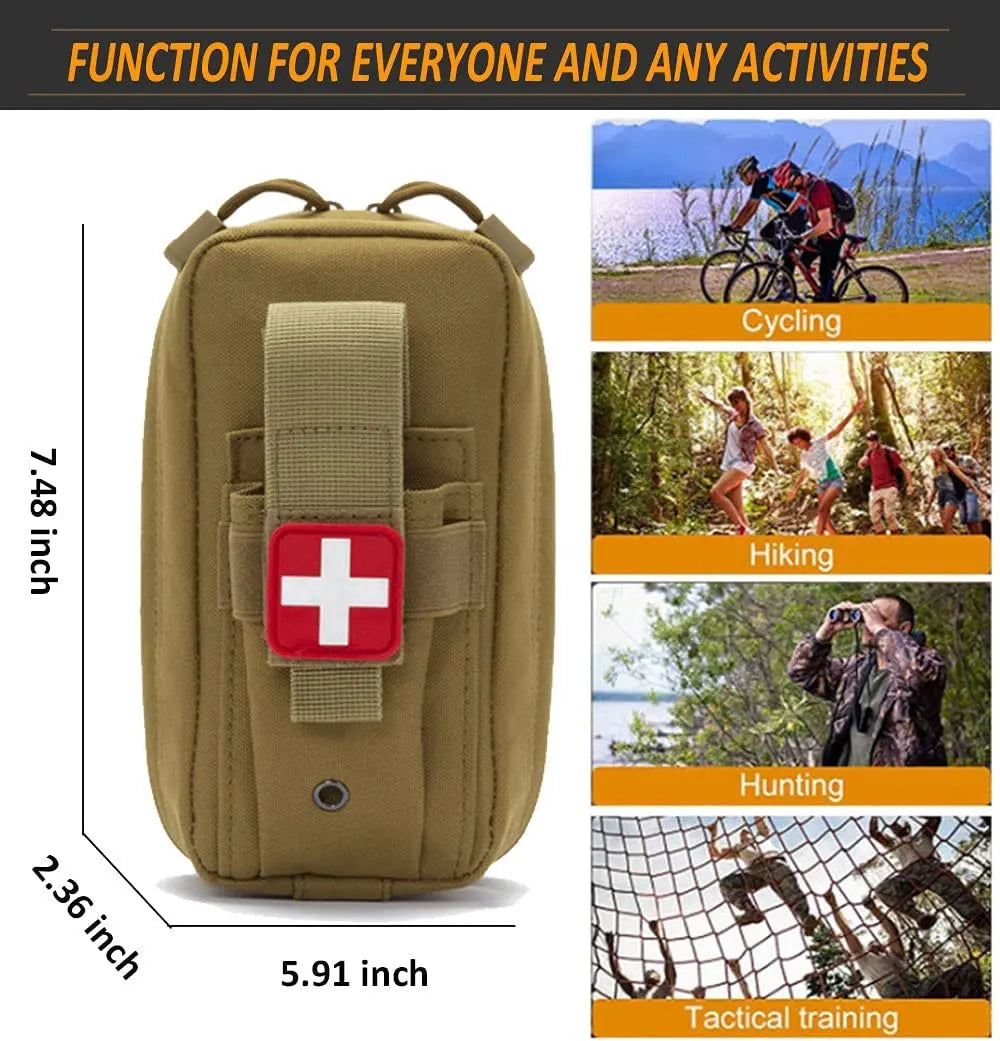 50611s – Kit de Premiers Secours Tactique EMT avec Poche MOLLE Ma boutique