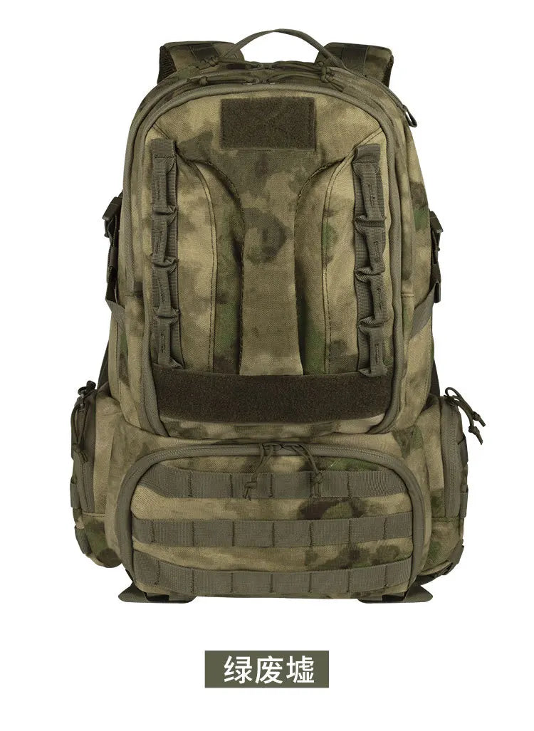 Sac à Dos Tactique Yakeda KF-007 45-50L Nylon 1000D – Camouflage ATFG, CP, BK, GN, TAN | Randonnée, Airsoft, Escalade