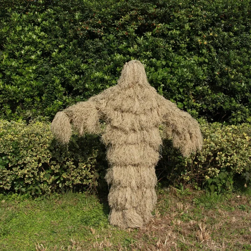 Ghillie Suit 3D Camouflage Feuilles 5 Pièces – Chasse, Airsoft, Sniper | Woodland, Désert, Neige