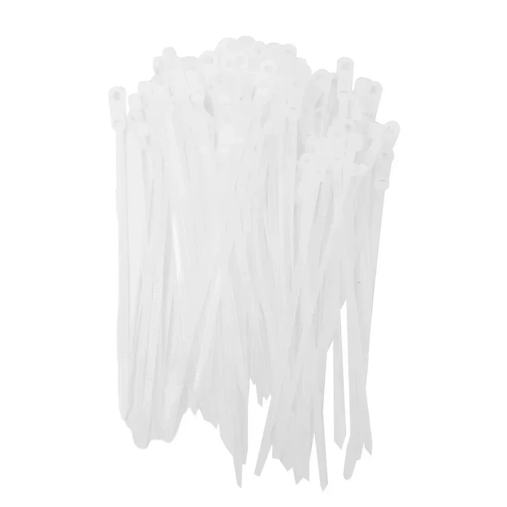 Serre-Câbles Nylon avec Trou de Vis – Lot de 100 ou 200 Pièces Attaches Auto-Bloquantes pour Câbles, Fils et Organisation DIY Bureau & Maison - BLACKBEARD OUTDOOR INDUSTRIES
