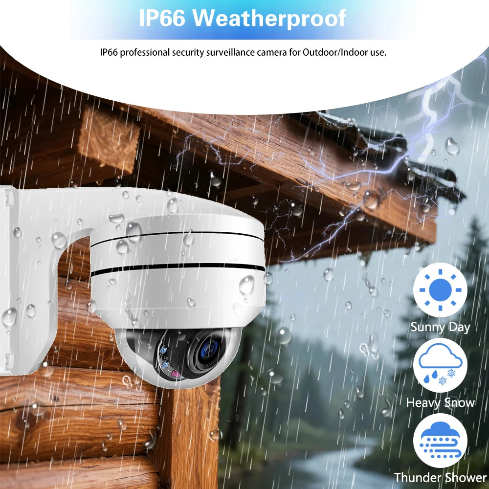 Caméra de Surveillance POE PTZ 8MP — Zoom Optique 12X, Vision Nocturne IR, Étanche IP66 - BLACKBEARD OUTDOOR INDUSTRIES