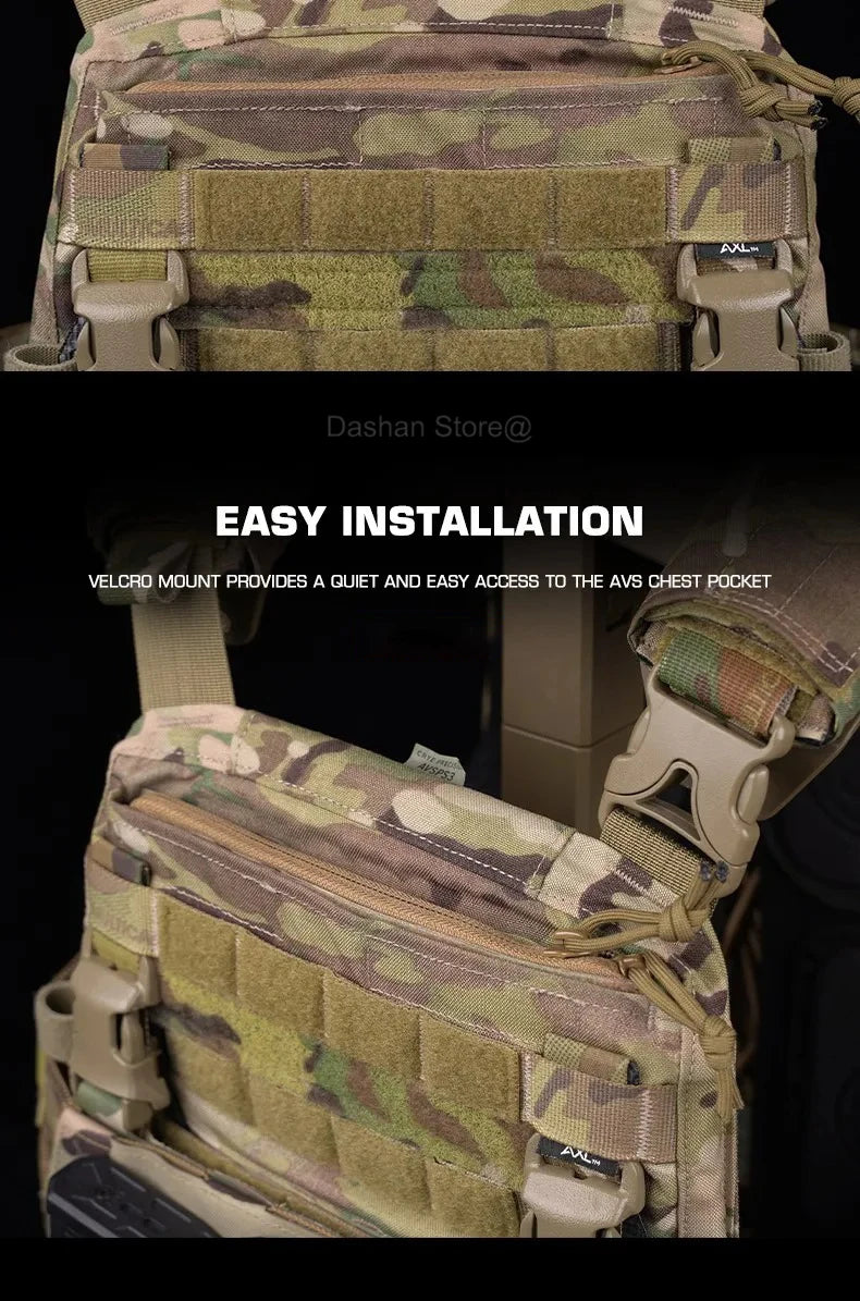 Gilet Tactique AVS MBAV Plate Carrier – Gilet Modulaire Adaptatif à Libération Rapide, Confortable, avec Système MOLLE – Airsoft, Entraînement, Chasse et Combat BLACKBEARD OUTDOOR INDUSTRIES