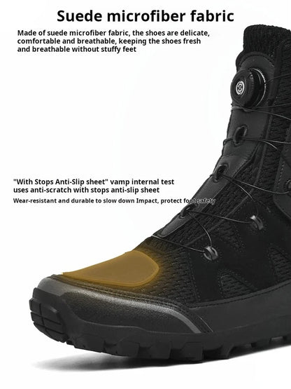 Bottes Moto Homme – Chaussures Respirantes 4 Saisons – Bottines de Moto Style Cruiser / Touring | Unisexe - BLACKBEARD OUTDOOR INDUSTRIES