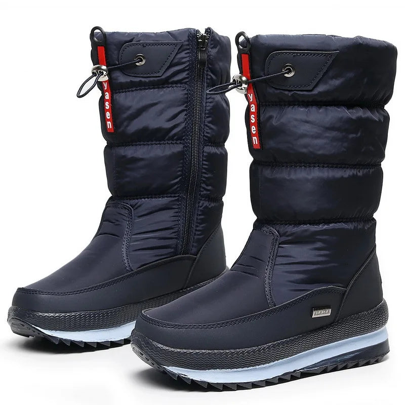 Bottes d’Hiver Femme à Plateforme – Chaudes, Antidérapantes, Mi-Mollet – Style Élégant et Confort Assuré - BLACKBEARD OUTDOOR INDUSTRIES