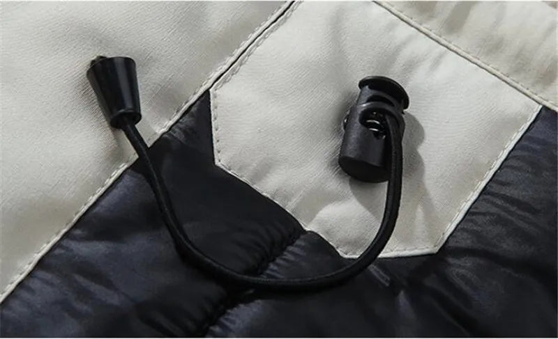 Manteau Hiver Homme WINSTAND - Veste Casual à Capuche, Zip, Poches et Doublure en Polyester BLACKBEARD OUTDOOR INDUSTRIES