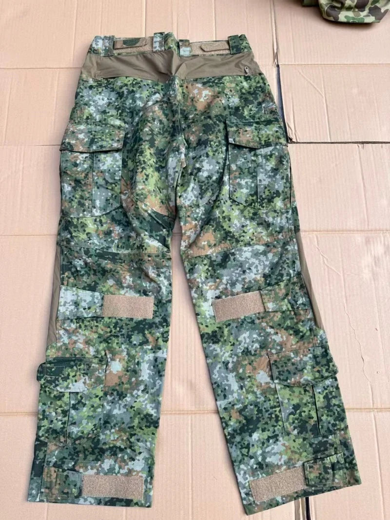 Pantalon tactique homme style G3, camouflage jungle néerlandais