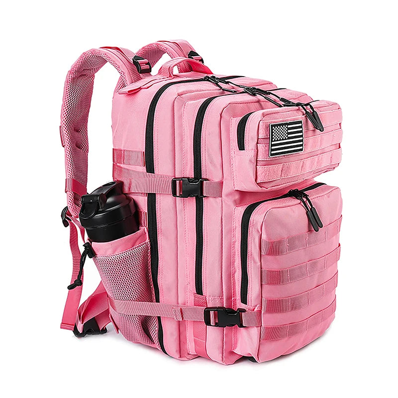 Sac à dos tactique 45 L avec système MOLLE et compartiment PC