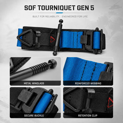 Garrot tourniquet tactique pour trousse de secours