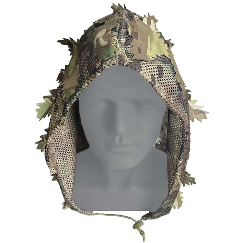 Casquette Camouflage 3D Respirante – Chasse, Airsoft, Tir, Observation de la Faune | Camo Feuillage Ultra-Réaliste - BLACKBEARD OUTDOOR INDUSTRIES