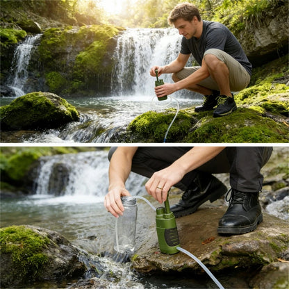 Filtre à Eau Portable 5 Étages 0,01µm – 3000L – Camping Survie Randonnée
