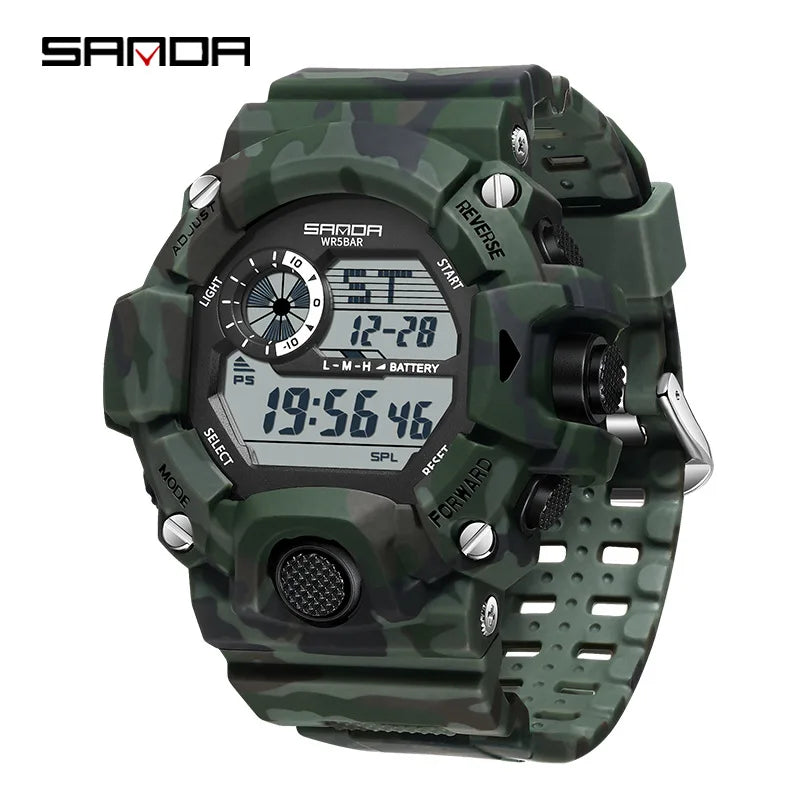 SANDA 2183 – Montre Électronique Homme - BLACKBEARD OUTDOOR INDUSTRIES