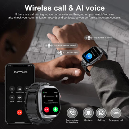 LIGE ET585 – Montre Connectée AMOLED Homme & Femme - BLACKBEARD OUTDOOR INDUSTRIES