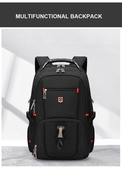 Sac à Dos Imperméable 20 pouces avec Port USB – Sac École et Voyage Antivol Unisexe à Haute Capacité - BLACKBEARD OUTDOOR INDUSTRIES