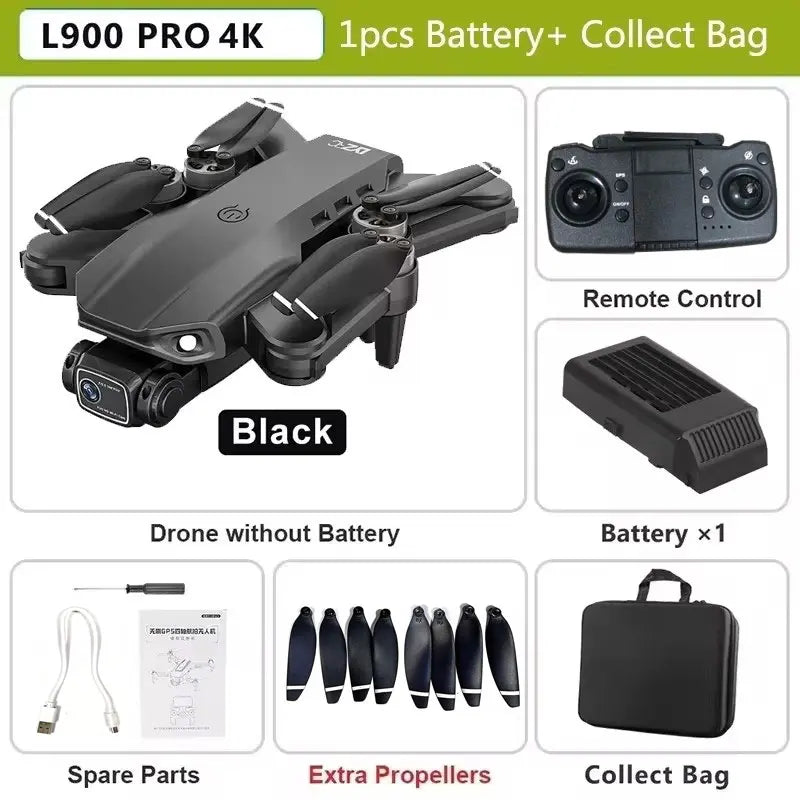🚁 Drone L900 Pro 4K GPS – Caméra HD, Pliable, Facile à Utiliser Ma boutique