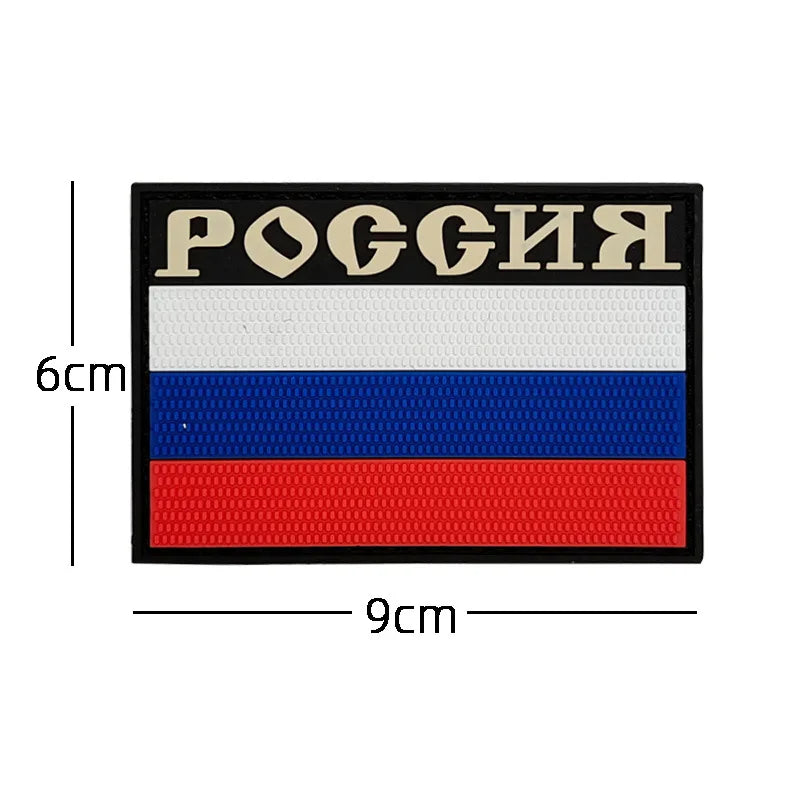 Patch PVC 3D Tactique Russe & Tchétchène – Hook & Loop | 8×5 cm | 9 Designs | Insigne Morale - BLACKBEARD OUTDOOR INDUSTRIES