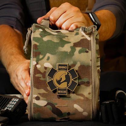 RHINO RESCUE Poche IFAK Tactique MOLLE – Nylon 500D, Premiers Secours Outdoor