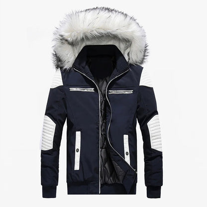 Parka Homme à Capuche Matelassée - Chaude et Épaisse pour l'Hiver