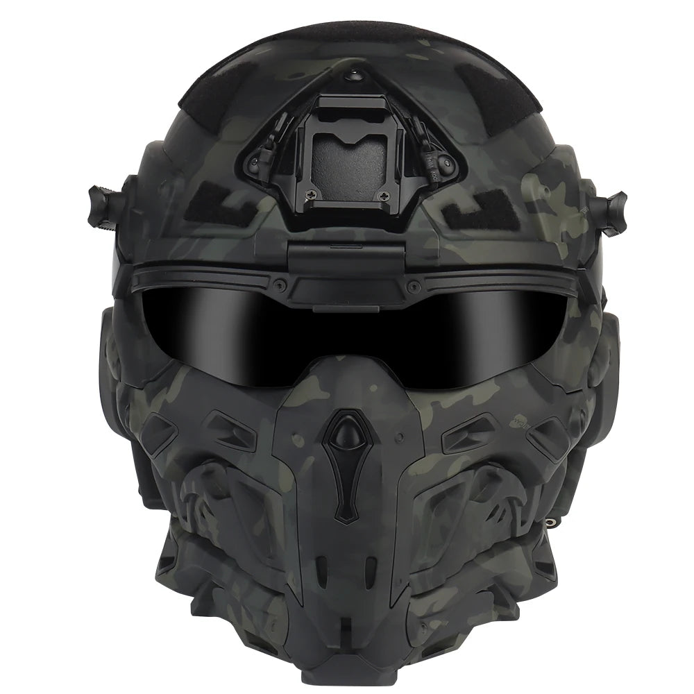 Casque airsoft intégral Assault I avec masque relevable
