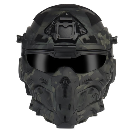 Casque airsoft intégral Assault I avec masque relevable