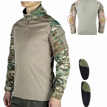 T-shirt Militaire à Manches Longues – Vêtement Tactique Respirant pour Entraînement, Chasse, Randonnée et Travail – Unisexe BLACKBEARD OUTDOOR INDUSTRIES