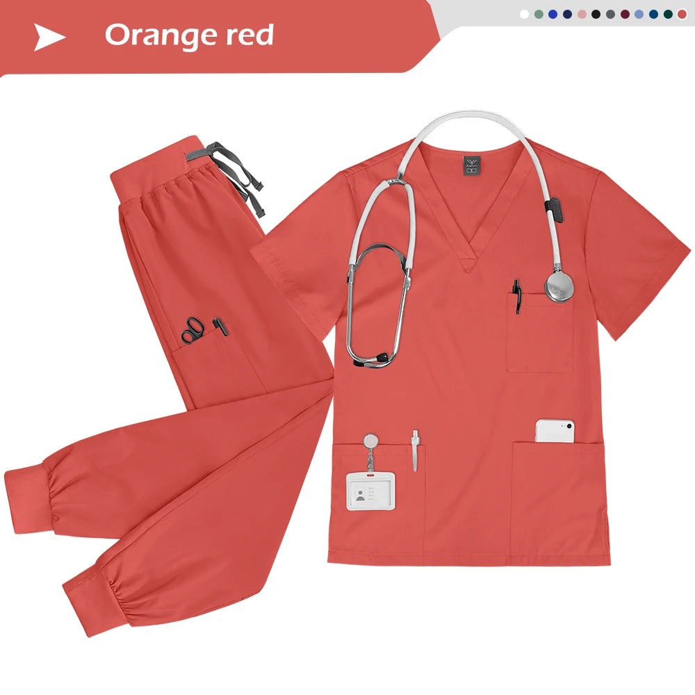 Ensemble Scrubs Infirmier Unisexe — Haut & Pantalon Jogger Médical - BLACKBEARD OUTDOOR INDUSTRIES